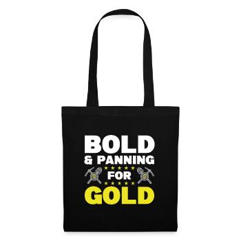Idées cadeaux pour les mines d’or | Mine d’or orpaillée - Sac en tissu - noir - Devant