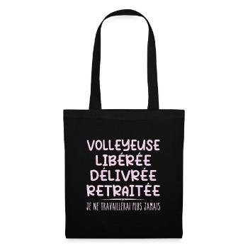 Volleyball player celebrates her retirement with humor gift - Tote Bag - black - Front