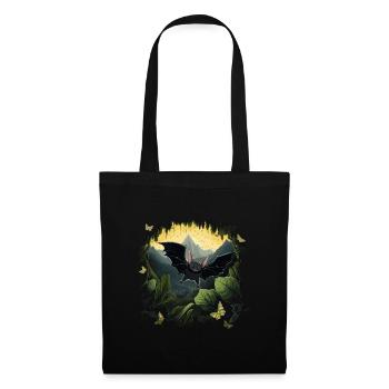 Chauves-souris Amoureux des animaux Nature Forêt tropicale Jungle - Sac en tissu - noir - Devant