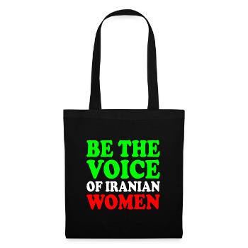 Be the voice of iranian women - Tote Bag - black - Front