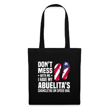 Puerto Rico Flagge | Puerto Ricaner Geschenkideen - Stoffbeutel - Schwarz - Vorne