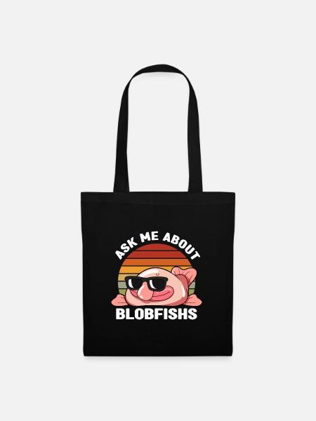 Blobfisch | Fische Aquaristik Blobfische Geschenke - Stoffbeutel - Schwarz