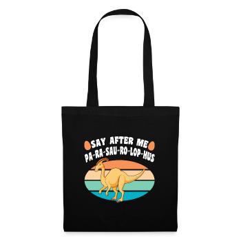 Dinosaur Gift Idea | Dino Dinos T-Rex Funny - Tote Bag - black - Front