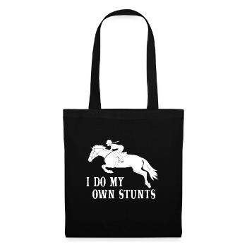 I Do My Own Stunts Horse Riding - Tote Bag - black - Front