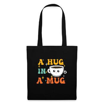 Hug in a Mug - Tote Bag - black - Front