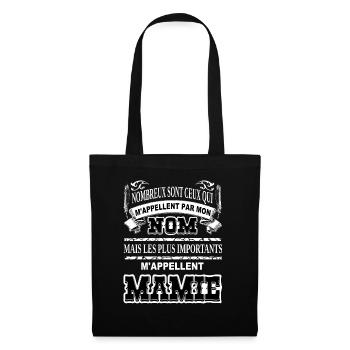 Meilleure grand-mère mamy cadeau humour mamie - Sac en tissu - noir - Devant