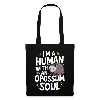 Opossum Possum Animal - Tote Bag - black - Front