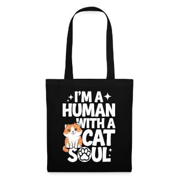 Chat Chats Amoureux Chat Propriétaire Chaton - Sac en tissu - noir - Devant