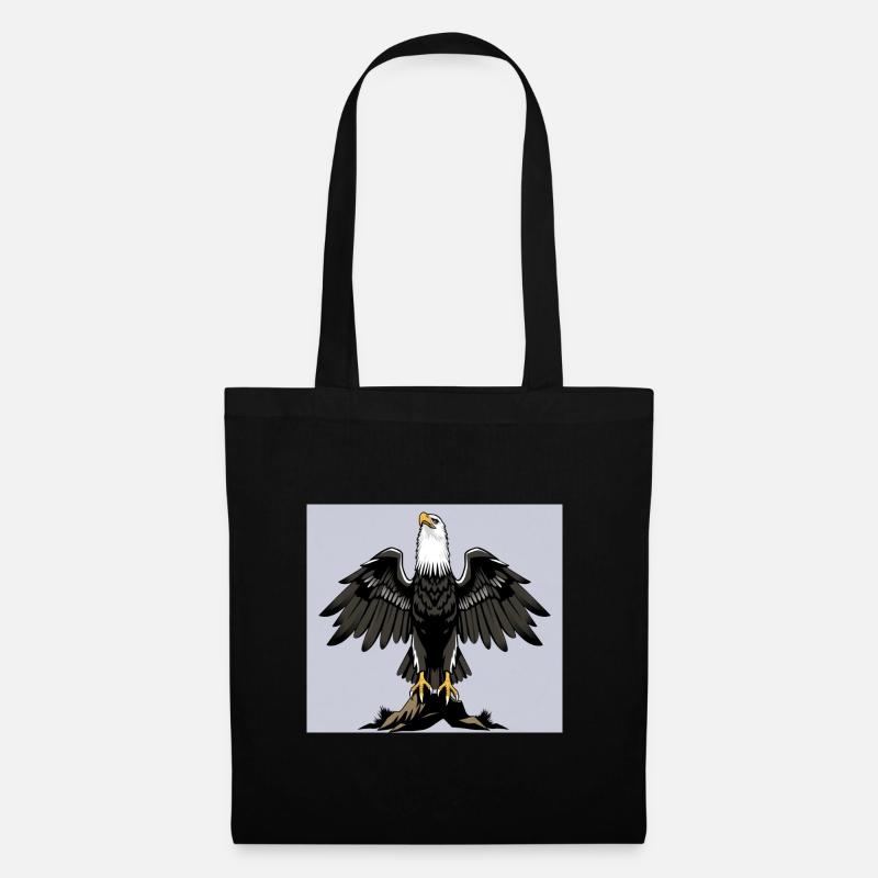 Adler - Stoffbeutel - Schwarz