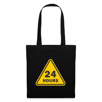 24 hours service 24/7 - Tote Bag - black - Front