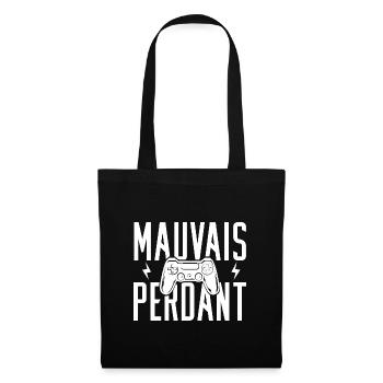 idée cadeau mauvais perdant Tee shirt gamer - Sac en tissu - noir - Devant