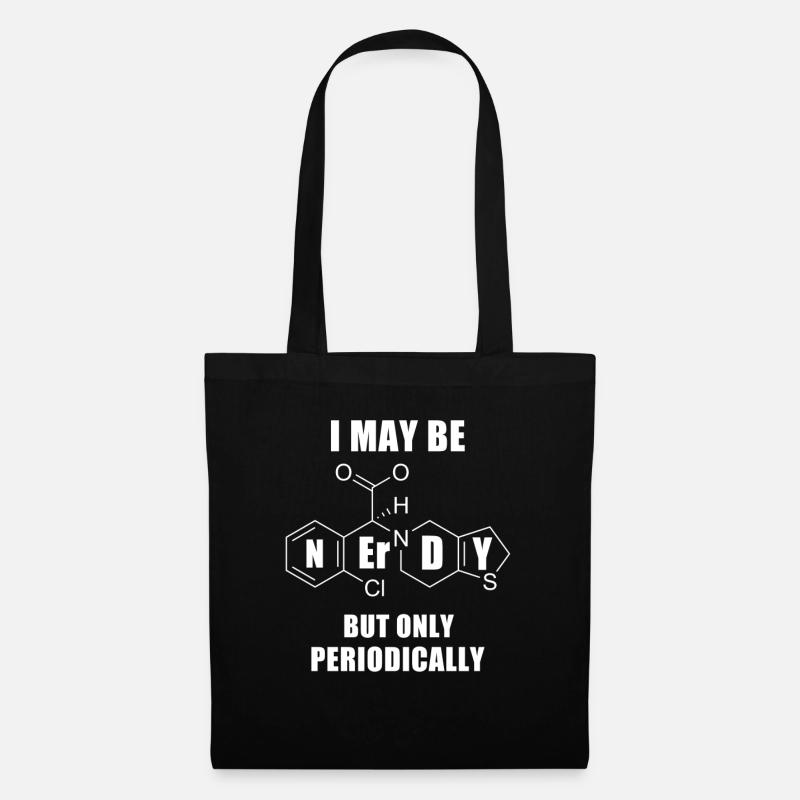 Nerd Geek Geschenk - Stoffbeutel - Schwarz