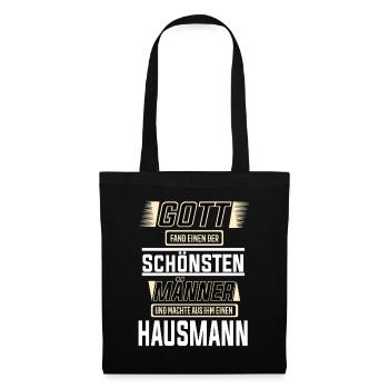 Hausmann, einer der schönsten Männer der Welt - Stoffbeutel - Schwarz - Vorne