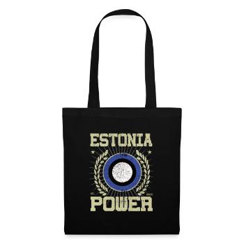 Cool Estonie, Design - Sac en tissu - noir - Devant