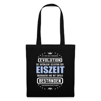 Eiszeit überragend und mit Erfolg bestanden. - Stoffbeutel - Schwarz - Vorne