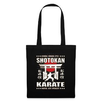 Cool Shotokan martial arts design with kanji - Tote Bag - black - Front