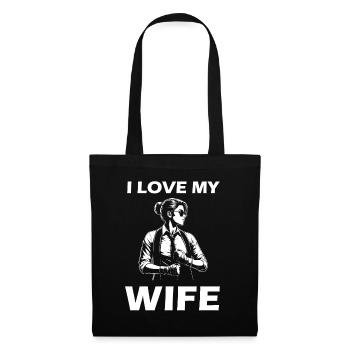 J’aime ma femme - Le design pour la femme forte - Sac en tissu - noir - Devant