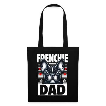 Papa Frenchie - Sac en tissu - noir - Devant