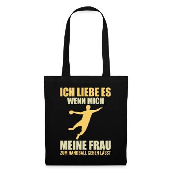 Joueur de Handball Cadeau Handball - Sac en tissu - noir - Devant