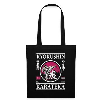 Kyokushin Karateka – Weg zur ultimativen Disziplin - Stoffbeutel - Schwarz - Vorne
