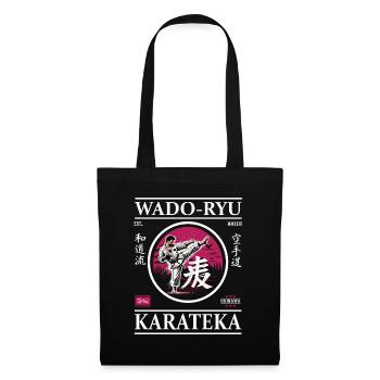 Wado-Ryu Karateka – Der Weg des Friedens - Stoffbeutel - Schwarz - Vorne