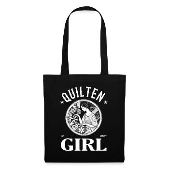 Quilting Girl - for women with the cool hobby - Tote Bag - black - Front
