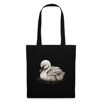 Baby Swan Bird Chick - Tote Bag - black - Front
