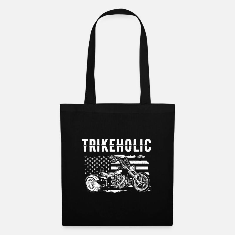 Trike Fahrer Geschenkideen | Trikes Triker Biker - Stoffbeutel - Schwarz