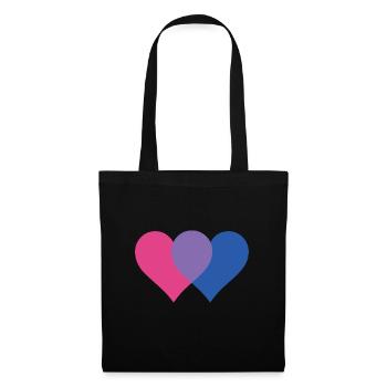 Rainbow Flag I LGBT I Bisexual Pride I Bisexual - Stoffbeutel - Schwarz - Vorne