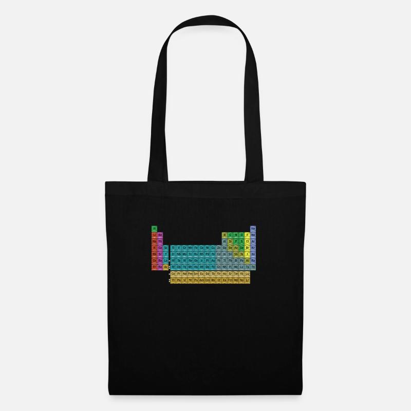 Nerd Geek Periodic Table of Elements - Stoffbeutel - Schwarz