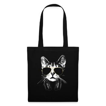 Dj Cat White - Tote Bag - black - Front