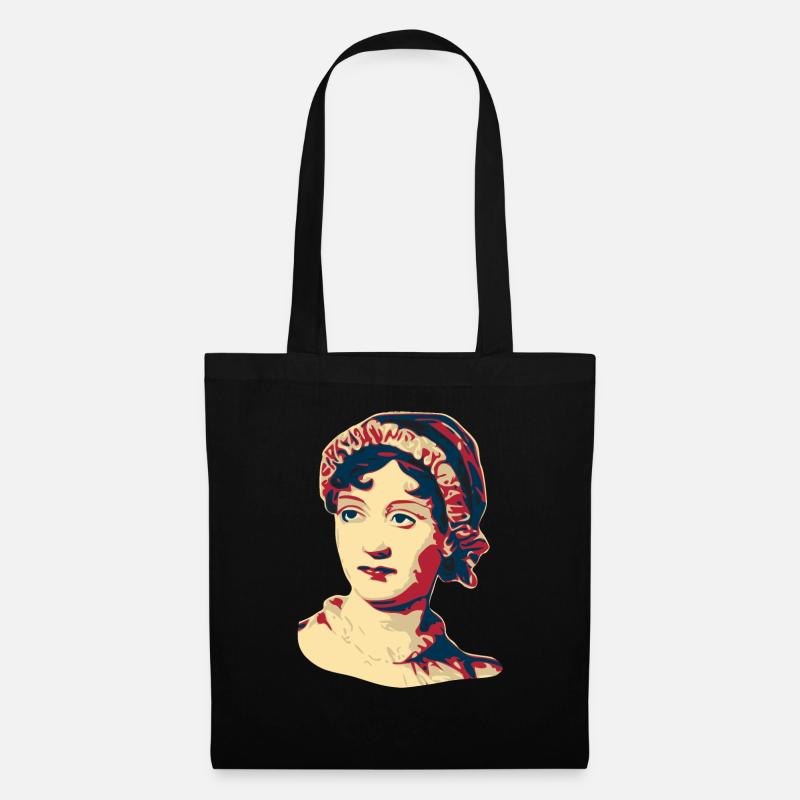 Jane Austen - Sac en tissu - noir
