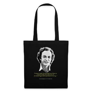 Richard Feynman Quote - Tote Bag - black - Front