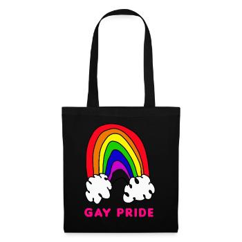 malerei gay pride - Stoffbeutel - Schwarz - Vorne