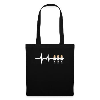 Idée cadeau baby-foot conception de baby-foot - Sac en tissu - noir - Devant