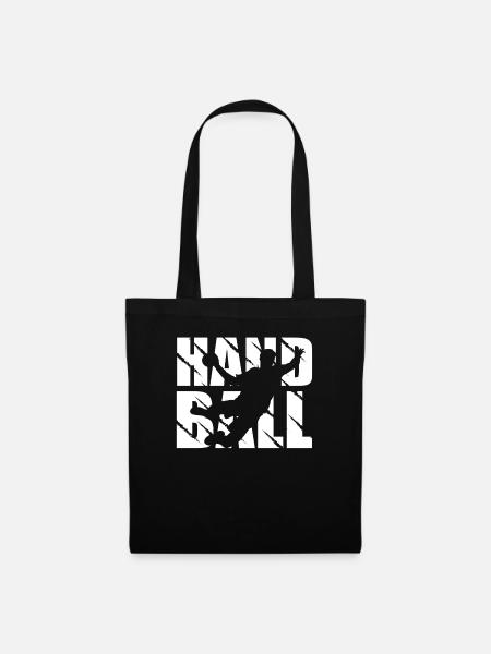 Handball- Und Handballspielerdesign Handball - Stoffbeutel - Schwarz