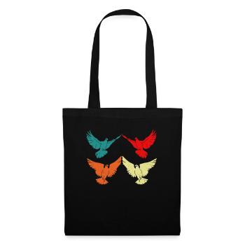 Pigeon carrier pigeons Birds Pigeon breeding - Tote Bag - black - Front