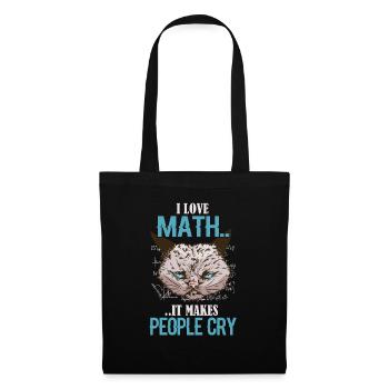 J’adore les mathématiques Mathématiciens Formules de calcul - Sac en tissu - noir - Devant