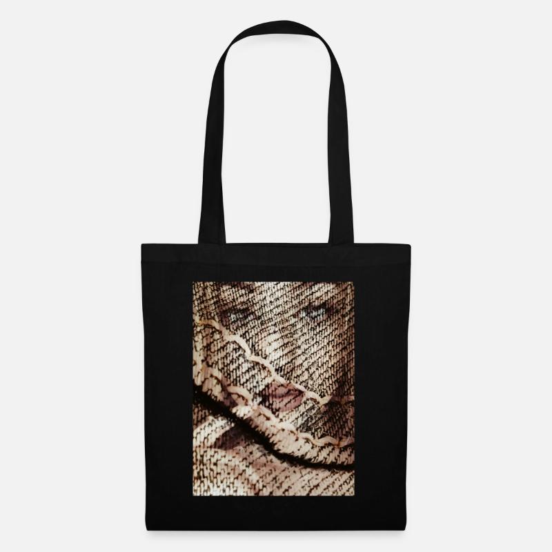 Art Faces Collection - Tote Bag - black