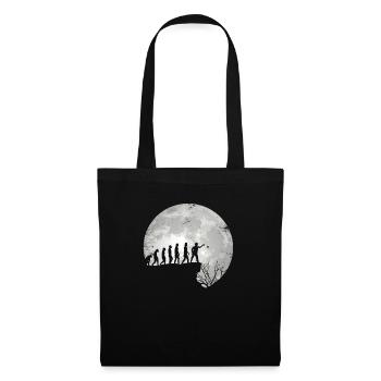 Pétanque de pétanque Boccia Boule Player Pleine Lune - Sac en tissu - noir - Devant