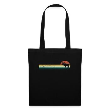 Moose Retro Nature Conservation - Sac en tissu - noir - Devant