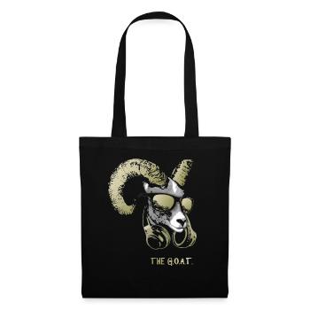 The Goat Bling Cool and Funny Music Animal with - Tote Bag - black - Front