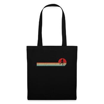 Jogging Running Marathon Runner Vintage - Sac en tissu - noir - Devant