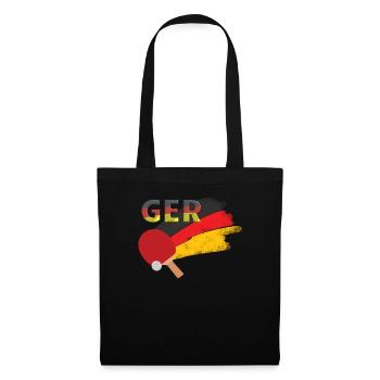 Allemagne Tennis de table - Sac en tissu - noir - Devant