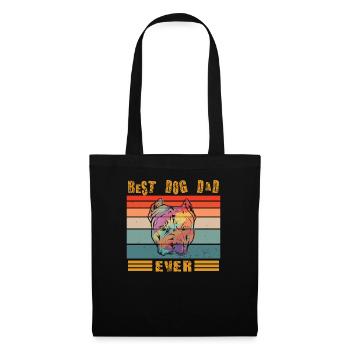 Conception de chien pour les amoureux des animaux de compagnie - Sac en tissu - noir - Devant