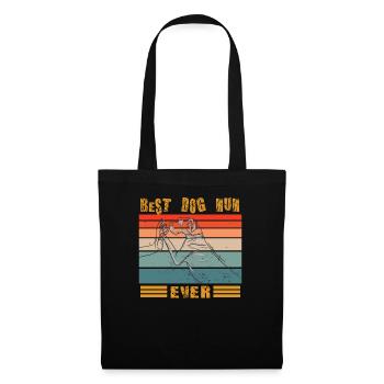 Mama Dog Design pour les amoureux des animaux - Sac en tissu - noir - Devant
