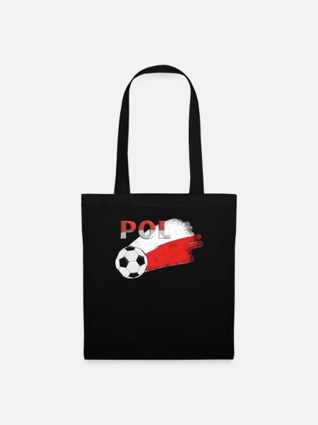 Fahne Polen - Stoffbeutel - Schwarz