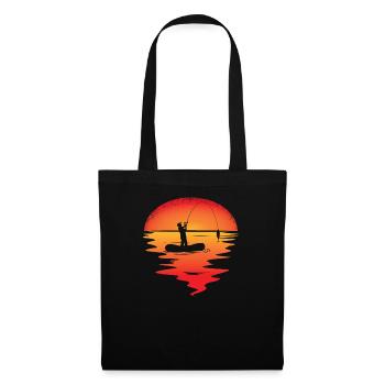 Angler Gift Idea Hobby Fishing - Sac en tissu - noir - Devant