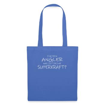 Angler Geschenkidee Hobby Angeln - Stoffbeutel - Hellblau - Vorne