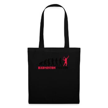 Badminton Spieler Geschenkidee Design - Stoffbeutel - Schwarz - Vorne